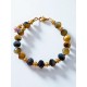 AGATHE Oeil de tigre jaune & bleu