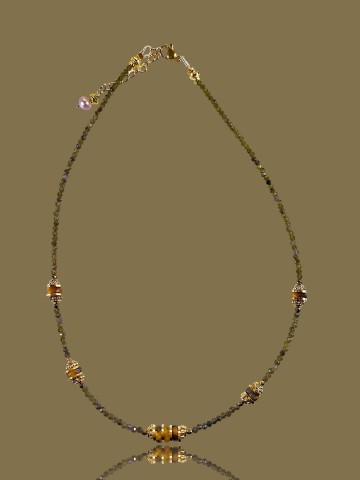 ALBERTINE obsidienne gold