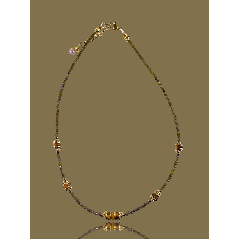 ALBERTINE obsidienne gold