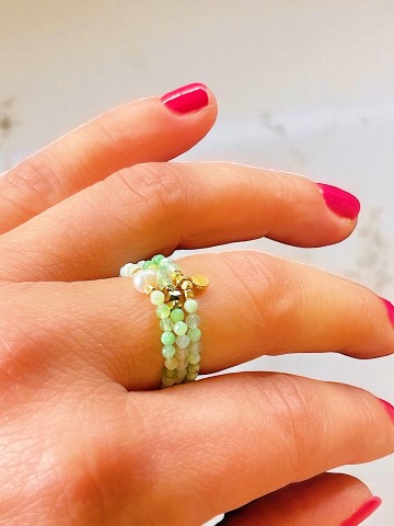 bagues LOU chrysoprase