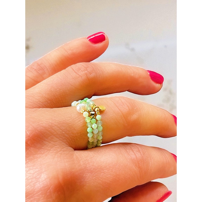 bagues LOU chrysoprase