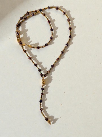 Collier ROSELIA  Black Pearl