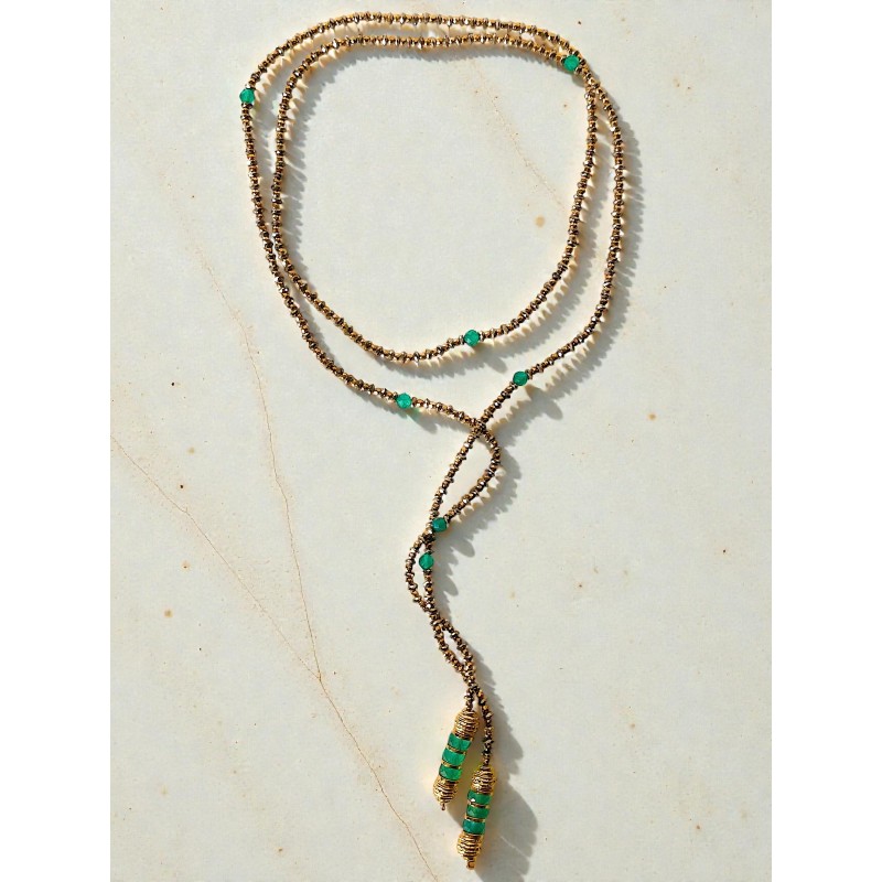 Collier MILAN Onyx vert