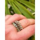 Bague MAÉ turquoise africaine - pyrite - quartz vert