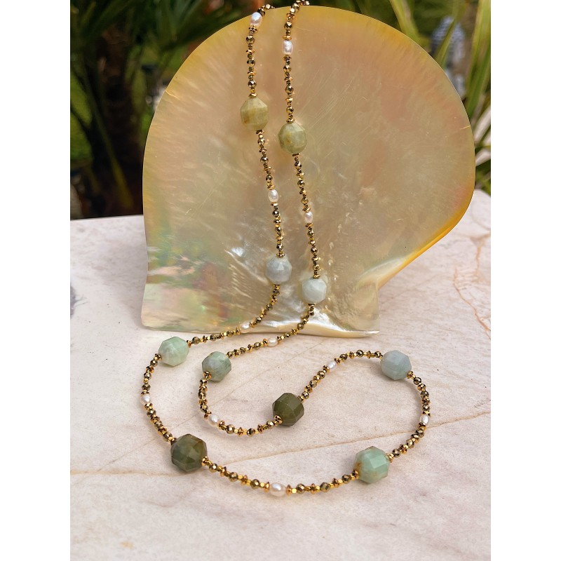 Sautoir ROMY amazonite