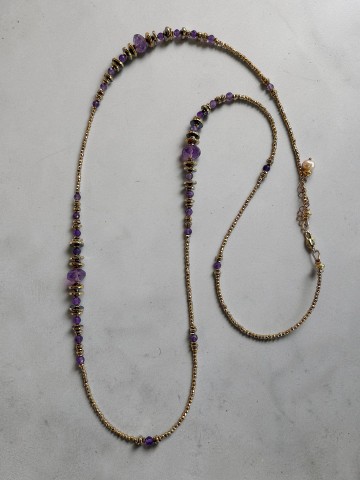 Sautoir IRIS améthyste
