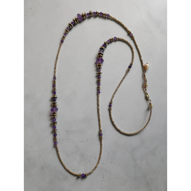 Sautoir IRIS améthyste