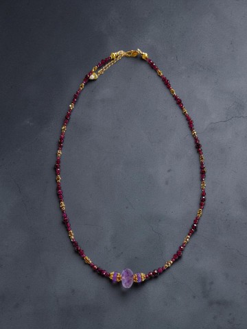 Collier ROBINE Grenat