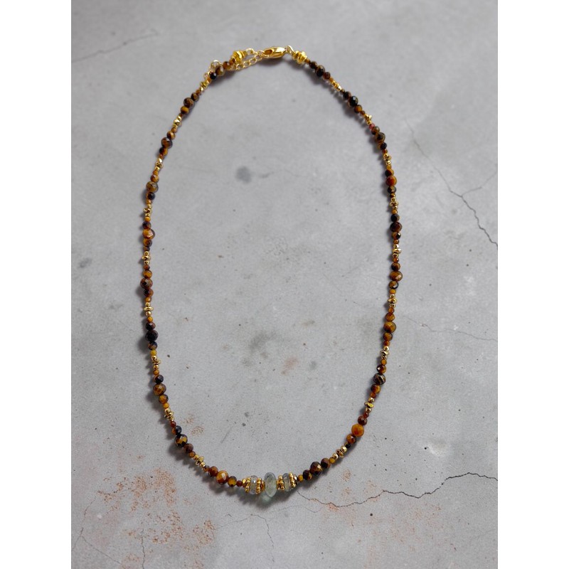 Collier ROBINE Oeil de tigre