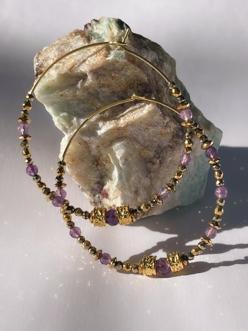 Boucles MIA Améthyste