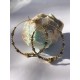 Boucles MIA Obsidienne gold